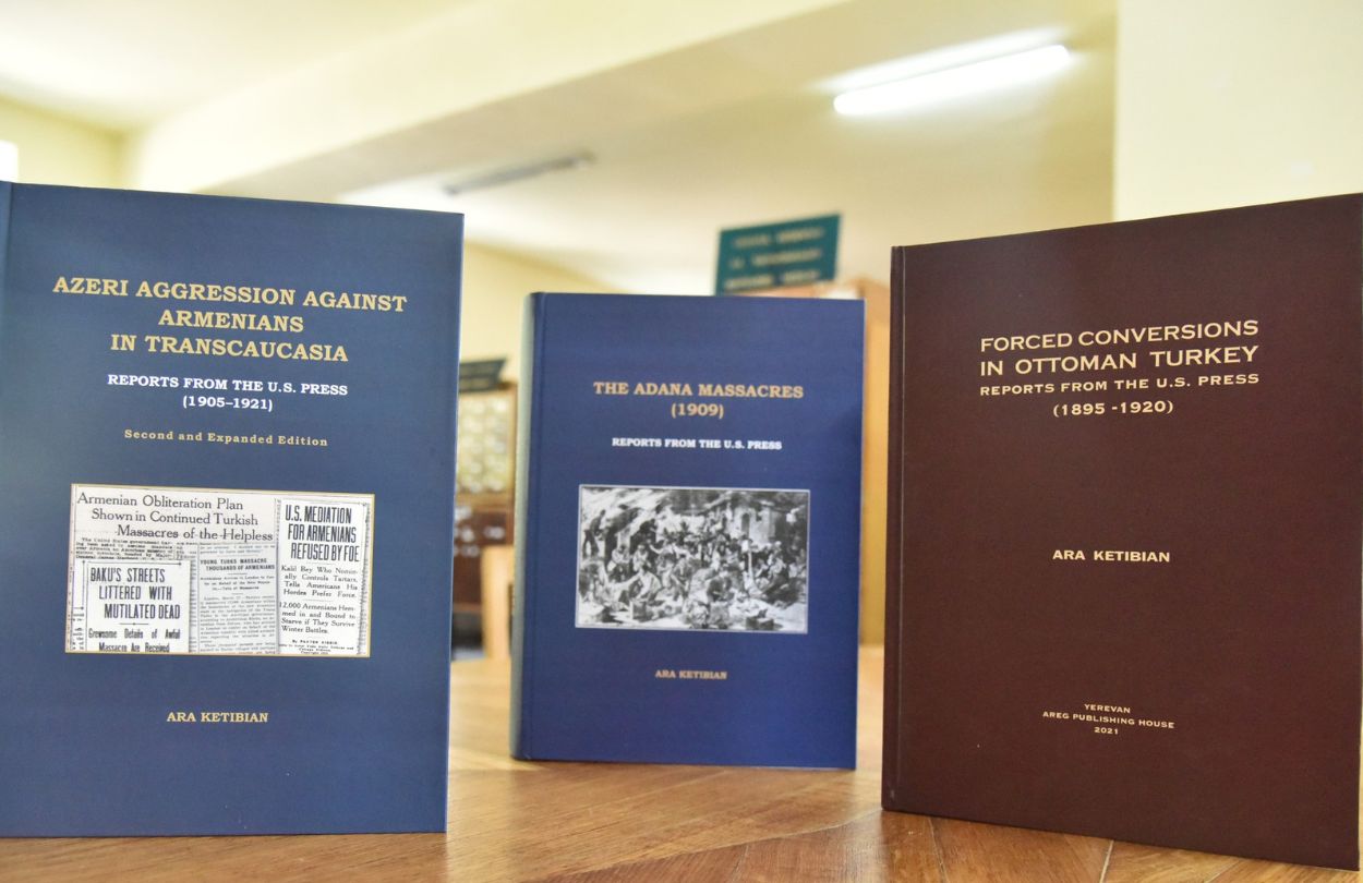 The National Library of Armenia has been replenished with volumes of studies by Australian-Armenian scientist Genocide scholar Ara Ketibyan