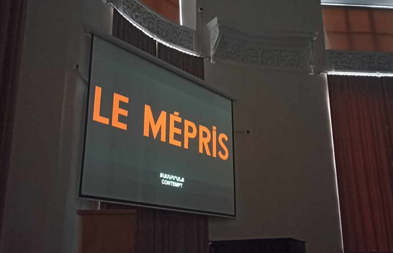 Watching a film |  Jean-Luc Godard  ''Contempt''