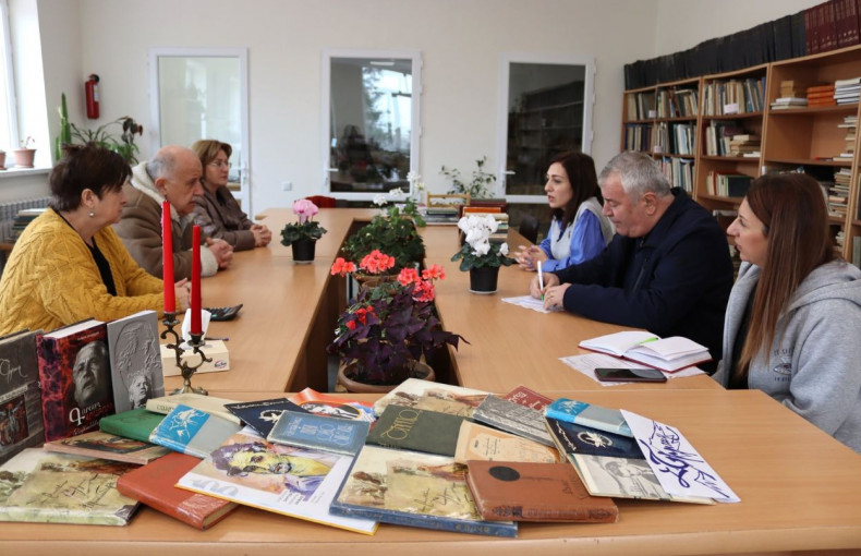 Visit of the staff of the National Library to the city library of Stepanavan