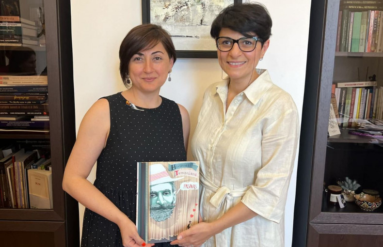 Narine Abaghyan-Shitsa, representative of the Latvian company SIA JĀNIS ROZE, visited the National Library of Armenia