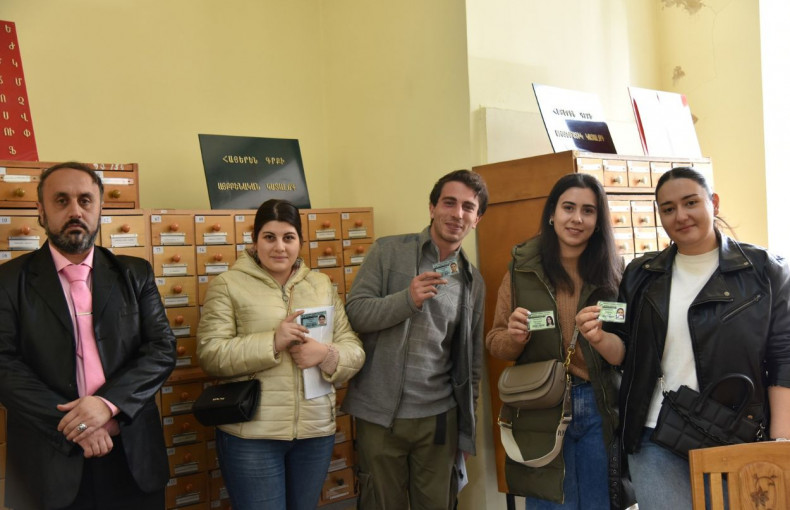 The interns of Valery Brusov State University conducted their internship at the National Library of Armenia